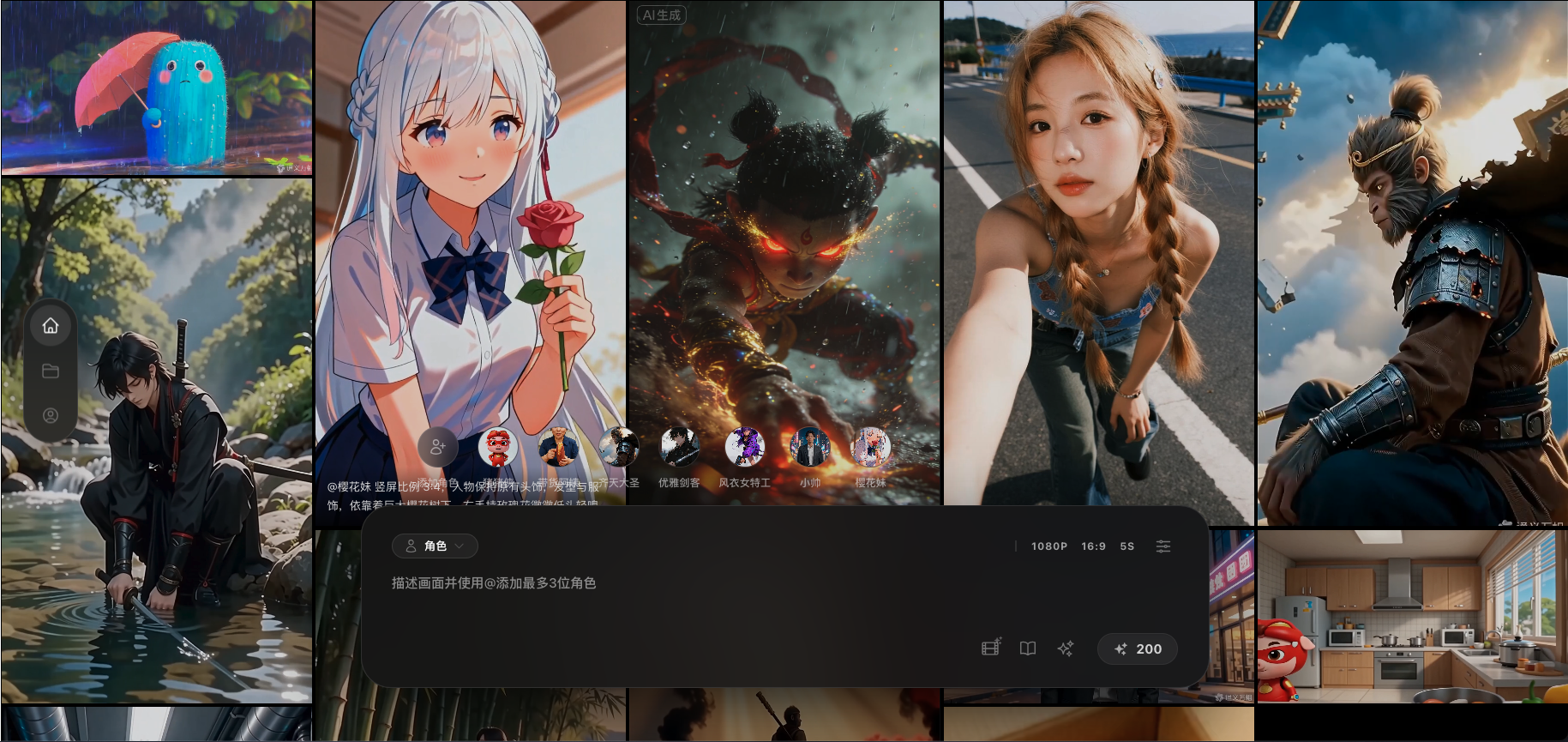 角色主演：专属角色库快速开拍